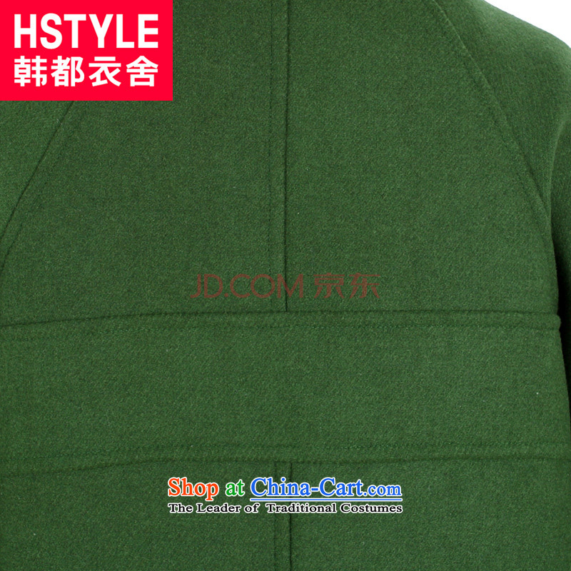Korea has the Korean version of the Dag Hammarskjöld yi 2015 winter clothing new products with stylish youth Sau San video in the stitching thin long hair DL4571 Restaurant Green Jacket? M, Korea has Yi (HSTYLE) , , , shopping on the Internet