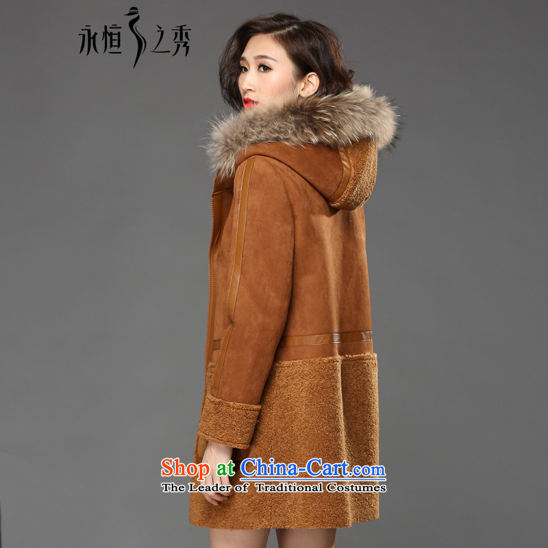 The Eternal Soo-To increase the number of female jackets 2015 MM thick sister winter clothing new products often child for the leather-gross video thin Korean jacket coat 200 catties 3XL, color and eternal Soo , , , shopping on the Internet