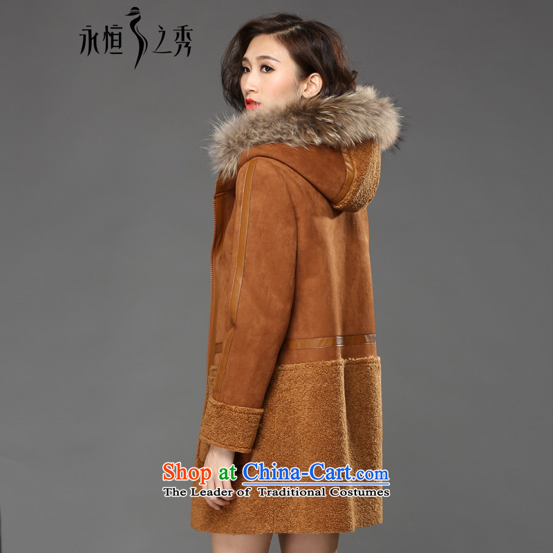 The Eternal Soo-To increase the number of female jackets 2015 MM thick sister winter clothing new products often child for the leather-gross video thin Korean jacket coat 200 catties 3XL, color and eternal Soo , , , shopping on the Internet