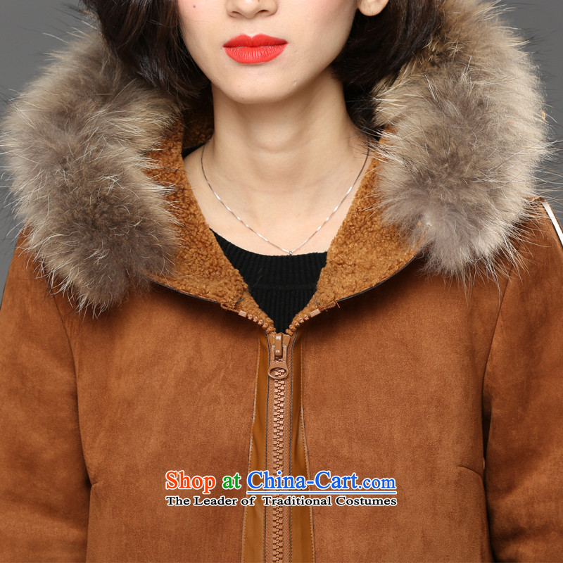 The Eternal Soo-To increase the number of female jackets 2015 MM thick sister winter clothing new products often child for the leather-gross video thin Korean jacket coat 200 catties 3XL, color and eternal Soo , , , shopping on the Internet