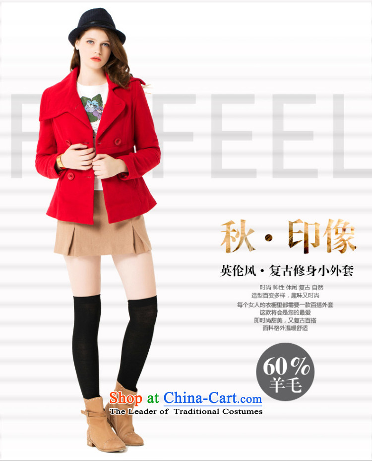The Pop-2015 Winter Female decorated in English lapel wind-coats, double-wool coat 0711 Black? M picture, prices, brand platters! The elections are supplied in the national character of distribution, so action, buy now enjoy more preferential! As soon as possible.