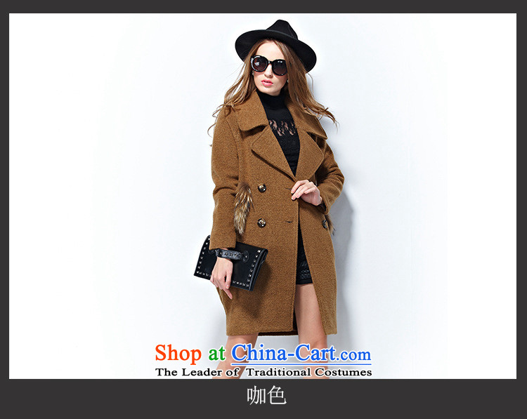 Yi so that young women 2015 gross jacket for autumn and winter wind in the new Europe long temperament a wool coat female reverse collar double-Gray L picture, prices, brand platters! The elections are supplied in the national character of distribution, so action, buy now enjoy more preferential! As soon as possible.