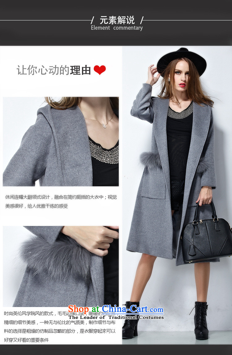 Youth Yi So 2015 winter new European and American Women's larger gross girls jacket? long graphics thin cap Sau San a wool coat Gray L picture, prices, brand platters! The elections are supplied in the national character of distribution, so action, buy now enjoy more preferential! As soon as possible.