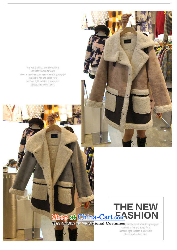 Gigi Lai Young Ah to increase women's code thick mm thick cotton jacket sister Lamb Wool long-sleeved T-shirt autumn and winter cotton coat XXXXXL Gray Photo, prices, brand platters! The elections are supplied in the national character of distribution, so action, buy now enjoy more preferential! As soon as possible.