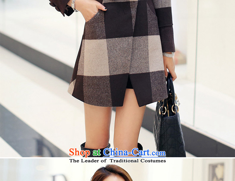 The holy day average 2015 Ying autumn and winter new women in Korean long hair? coats female latticed S740 coffee-colored grid XL Photo, prices, brand platters! The elections are supplied in the national character of distribution, so action, buy now enjoy more preferential! As soon as possible.