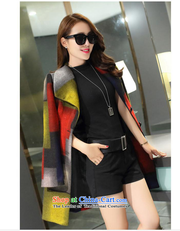 Yuk-yu Heung 2015 autumn and winter new women's a wool coat grid Jacket Color collision Sau San in long hair? jacket for the Green Grid Color L picture, prices, brand platters! The elections are supplied in the national character of distribution, so action, buy now enjoy more preferential! As soon as possible.