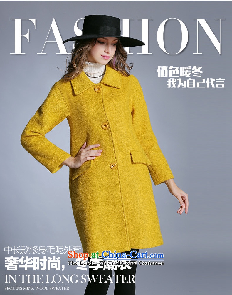 The maximum number of Europe and Connie Women 2015 winter clothing new expertise to increase the modern mm lapel woolen coat girl in long hair j6093 jacket? black 4XL Photo, prices, brand platters! The elections are supplied in the national character of distribution, so action, buy now enjoy more preferential! As soon as possible.