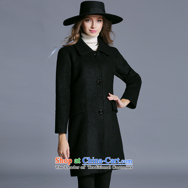 The maximum number of Europe and Connie Women 2015 winter clothing new expertise to increase the modern mm lapel woolen coat girl in long hair black 4XL, j6093? jacket, Connie Dream , , , shopping on the Internet