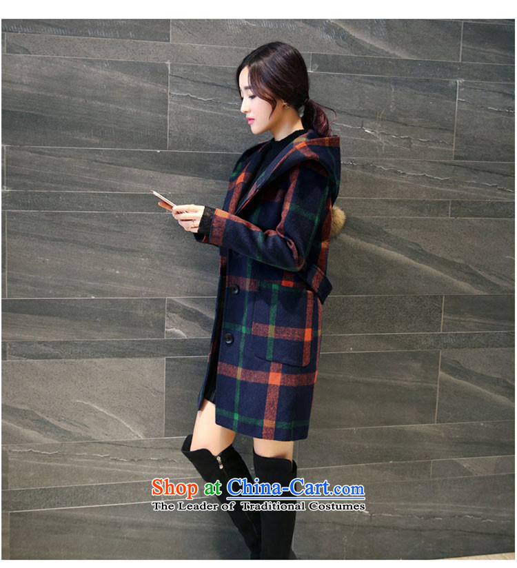 2015 Autumn and Winter Storm girls) grid gross girls coat? Long Korean Sau San with cap? coats latticed cloth red and yellow color of the XL Photo, prices, brand platters! The elections are supplied in the national character of distribution, so action, buy now enjoy more preferential! As soon as possible.