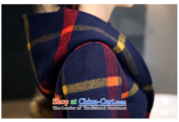 2015 Autumn and Winter Storm girls) grid gross girls coat? Long Korean Sau San with cap? coats latticed cloth red and yellow color of the XL Photo, prices, brand platters! The elections are supplied in the national character of distribution, so action, buy now enjoy more preferential! As soon as possible.