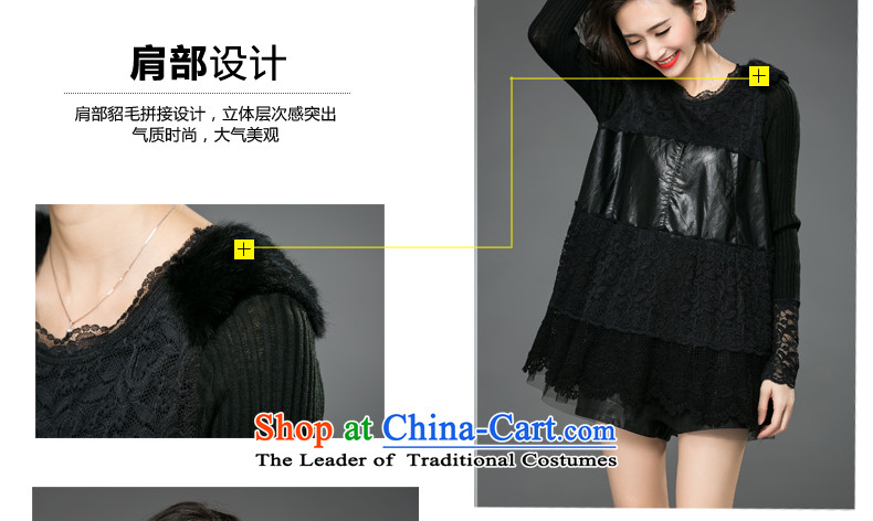 The Eternal-soo to xl women forming the lace shirt T-shirt thick mm sister 2015 Fall/Winter Collections of new products, Hin thin, thick Korean version of a black long-sleeved T-shirt shirt 3XL picture, prices, brand platters! The elections are supplied in the national character of distribution, so action, buy now enjoy more preferential! As soon as possible.