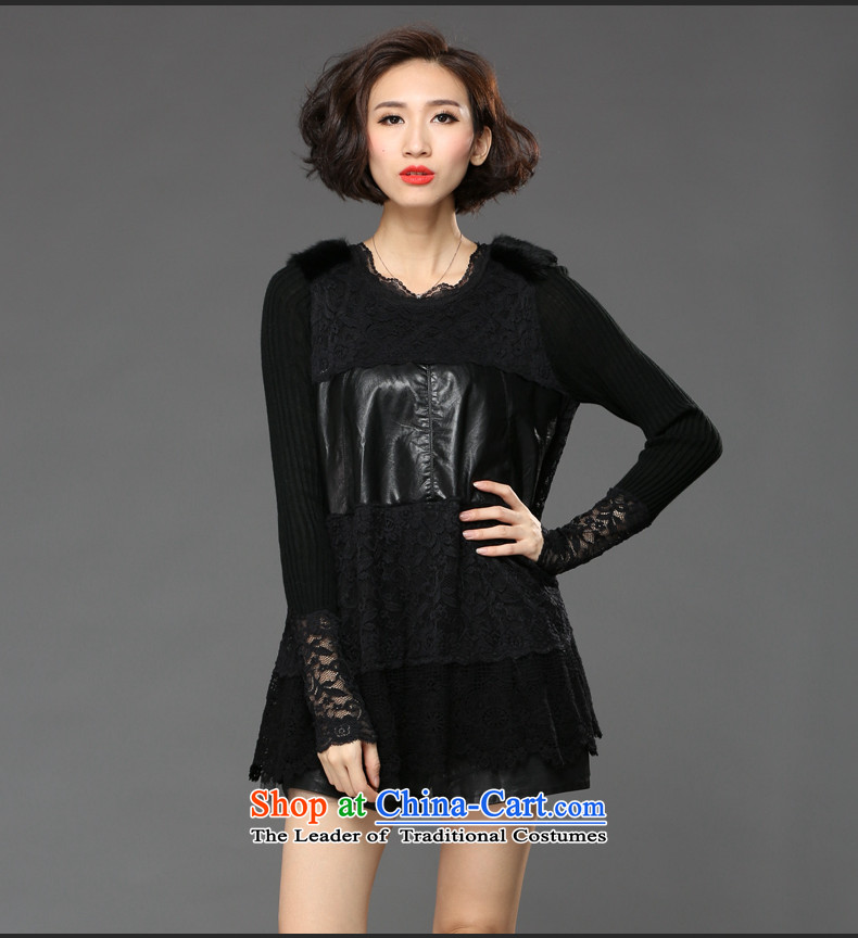 The Eternal-soo to xl women forming the lace shirt T-shirt thick mm sister 2015 Fall/Winter Collections of new products, Hin thin, thick Korean version of a black long-sleeved T-shirt shirt 3XL picture, prices, brand platters! The elections are supplied in the national character of distribution, so action, buy now enjoy more preferential! As soon as possible.