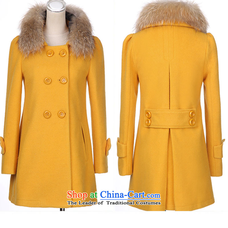 The nest products 2015 winter new coats in gross? long large Korean jacket yellow XXL, nest products , , , shopping on the Internet