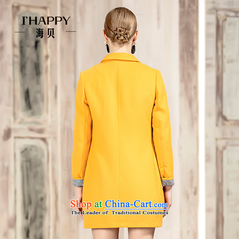 Seashell  2015 New Pure Color forever sub gross for double-A Version field type, the long hair? Sprouts New Green Jacket coat , L, seashell , , , shopping on the Internet
