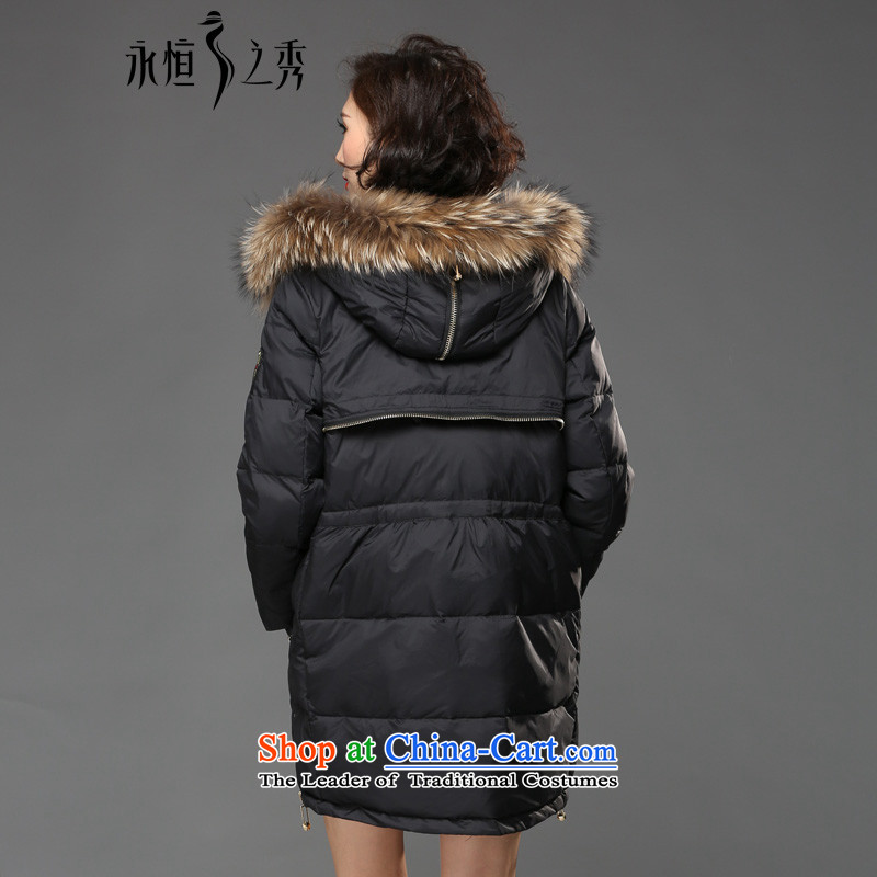 The Eternal Soo-To increase the number of female jackets cotton coat thick winter 2015 sister thick, Hin thin new fat mm thick cotton plus for gross jacket coat black (Ms. pre-sale 10 day shipping 3XL,) Eternal Soo , , , shopping on the Internet