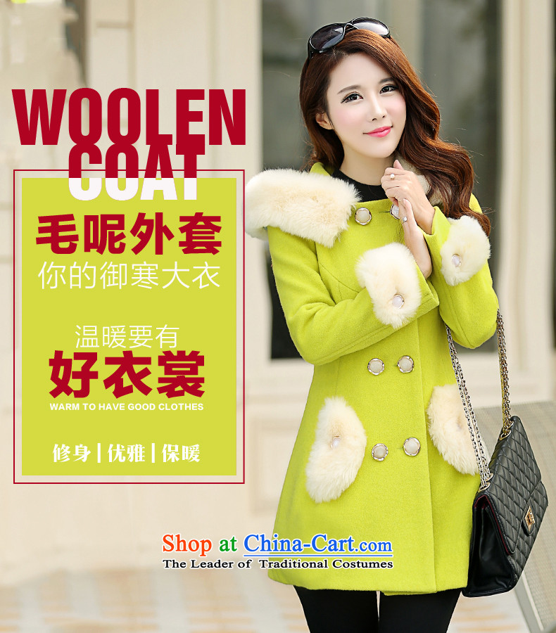 Gigi Lai Ho thickened Donna Gross Gross for women 2015 winter coats? boxed version of the New Korea in Sau San long double-a wool coat small incense wind gross coats grass green XXL pictures?, prices, brand platters! The elections are supplied in the national character of distribution, so action, buy now enjoy more preferential! As soon as possible.