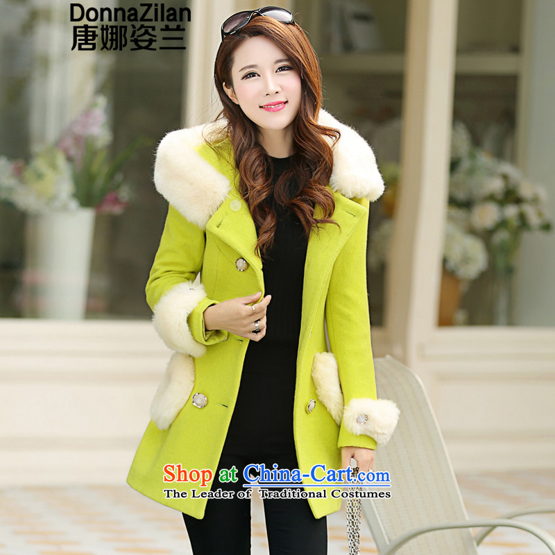Gigi Lai Ho thickened Donna Gross Gross for women 2015 winter coats? boxed version of the New Korea in Sau San long double-a wool coat small incense wind gross grass green coats XXL,? Donna Gigi Lai (donnazilan) , , , shopping on the Internet