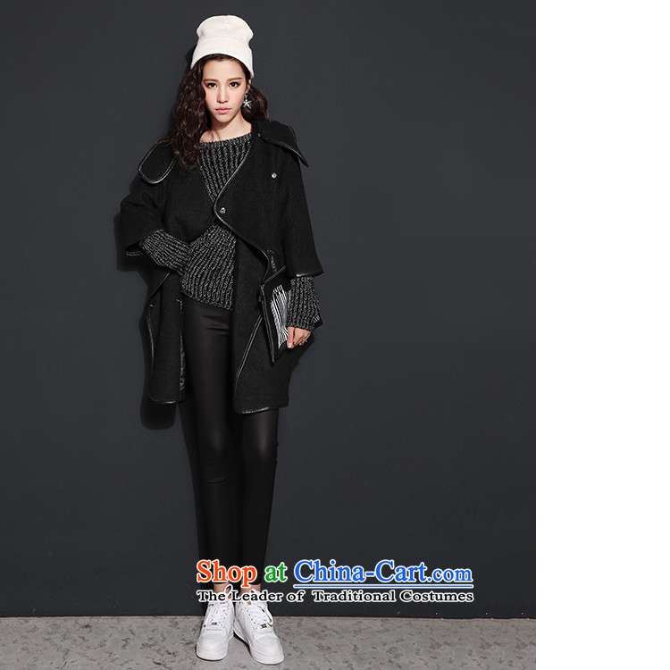 7 Huan 2015 autumn and winter new seven-sleeve cap-long hair black women coats? M picture, prices, brand platters! The elections are supplied in the national character of distribution, so action, buy now enjoy more preferential! As soon as possible.