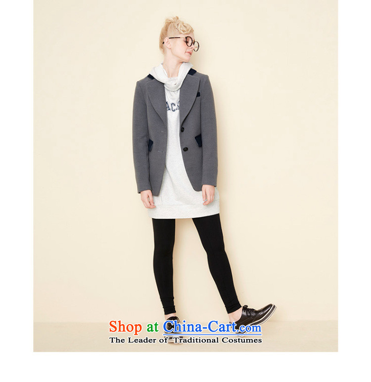 Autumn 2015 autumn and winter 売 lapel new coin knocked color core shuai neutral wind-Straight Jacket 5543210087? style gray S autumn housing prices, pictures, brand platters! The elections are supplied in the national character of distribution, so action, buy now enjoy more preferential! As soon as possible.