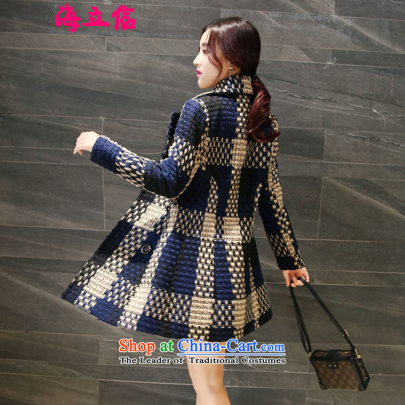 Letter alite 2015 autumn and winter the new Europe and the large segments of the Korean version of gross? jacket in Sau San video thin long hair color picture female coat? M ALITE Letter , , , shopping on the Internet