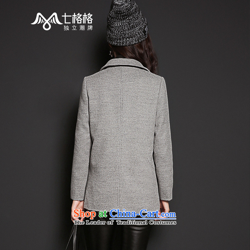7 Huan 2015 autumn and winter new lapel loose pure color coats female gray long-sleeved? M 7 (OTHERMIX Princess Returning Pearl) , , , shopping on the Internet