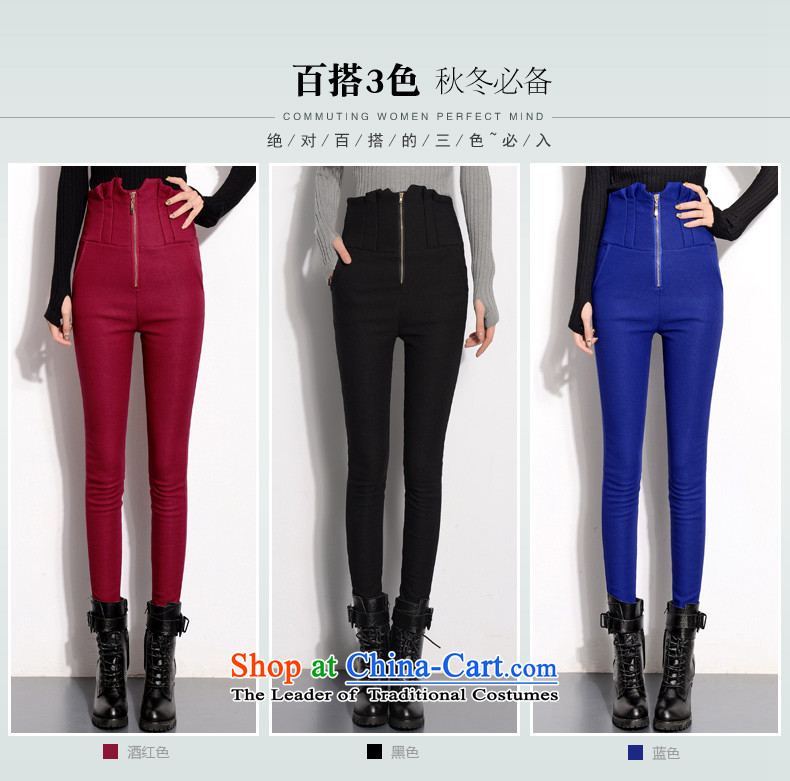 Adam Cheng Yi covered by the 2015 autumn and winter new stretch the lint-free high-thick Waist Trousers Sau San video zipper calf thin outer wearing trousers, forming the Women 6028 EDK-60 Screwdriver black thin, XXL picture, prices, brand platters! The elections are supplied in the national character of distribution, so action, buy now enjoy more preferential! As soon as possible.
