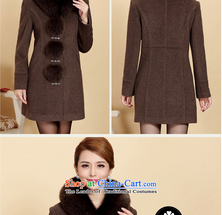 Yi Fei guest 2015 autumn and winter new gross cashmere overcoat jacket? large middle-aged fox gross for BOURDEAUX XXL picture, prices, brand platters! The elections are supplied in the national character of distribution, so action, buy now enjoy more preferential! As soon as possible.