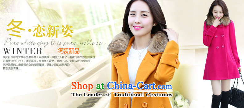 Recalling that the 2015 Winter North drift-new Korean version of Sau San? In gross jacket long double-for long-sleeved a gross coats female L0116 TURMERIC XL Photo, prices, brand platters! The elections are supplied in the national character of distribution, so action, buy now enjoy more preferential! As soon as possible.