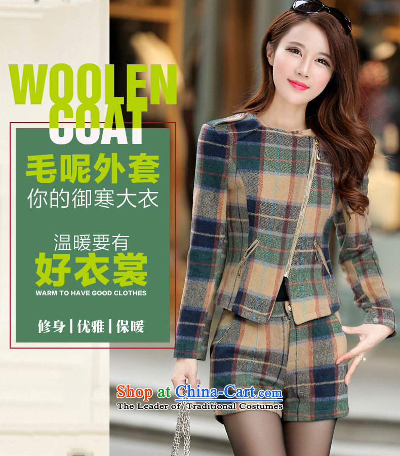  The Korean version of the short period of aimoonsa gross? jacket leisure wears the autumn and winter new a wool coat jacket female zipper gross kit green overcoat? XL Photo, prices, brand platters! The elections are supplied in the national character of distribution, so action, buy now enjoy more preferential! As soon as possible.