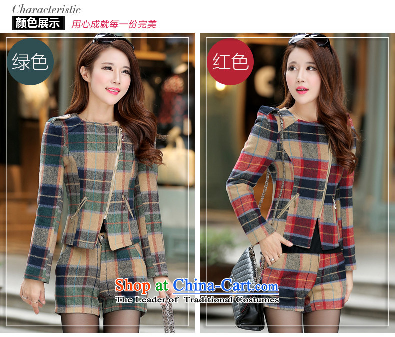  The Korean version of the short period of aimoonsa gross? jacket leisure wears the autumn and winter new a wool coat jacket female zipper gross kit green overcoat? XL Photo, prices, brand platters! The elections are supplied in the national character of distribution, so action, buy now enjoy more preferential! As soon as possible.