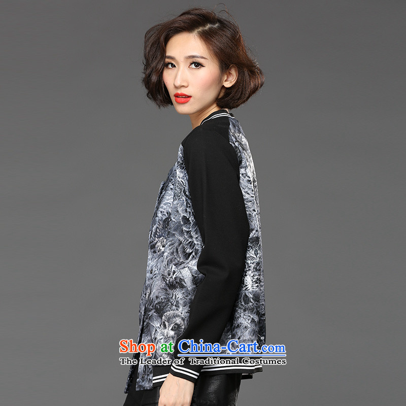 The Eternal Yuexiu code female jackets mm2015 thick winter clothing new products installed on the fall of thick sister, Hin) to increase thin relaxd fit cardigan jacket female gray 2XL, eternal Soo , , , shopping on the Internet