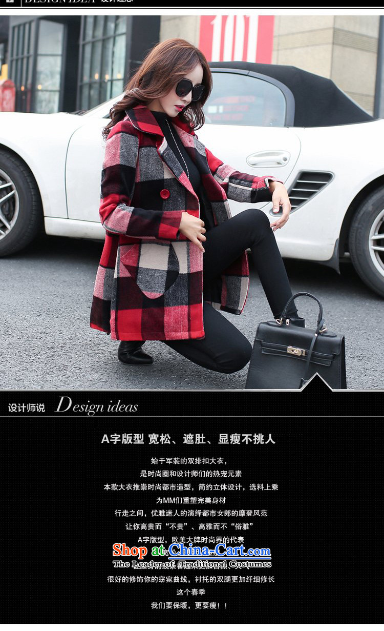 Extreme yuan by 2015 autumn and winter new Korean version of a wool coat, double-checked gross? female 6,526 red jacket XL Photo, prices, brand platters! The elections are supplied in the national character of distribution, so action, buy now enjoy more preferential! As soon as possible.