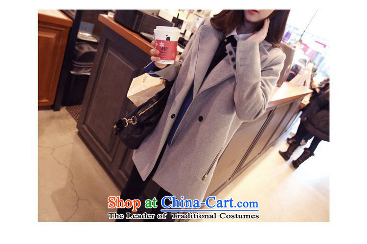 The 2015 autumn and winter sum Korean wild leisure preppy side zip gross a wool coat jacket is light gray M picture, prices, brand platters! The elections are supplied in the national character of distribution, so action, buy now enjoy more preferential! As soon as possible.