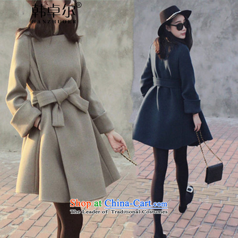 Korea's 2015 autumn and winter new European site long graphics thin stylish wild coats jacket X4044? And color S alley raining , , , shopping on the Internet