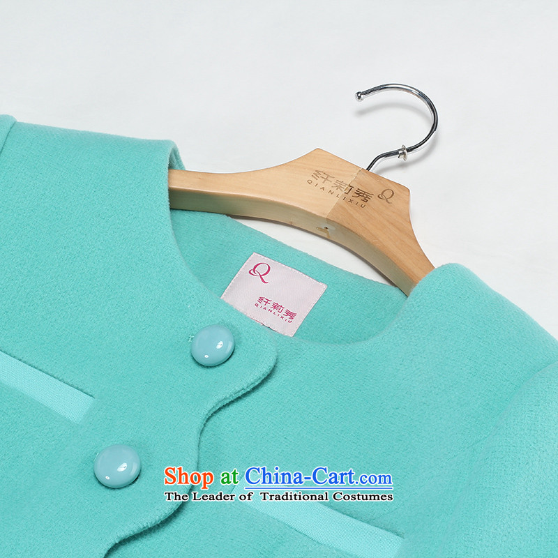 The former Yugoslavia Li Sau 2015 Fall/Winter Collections new larger female round-neck collar ceramic forever wild in gross sub-long coats gross? 1230 Water Bay Green 3XL, Yugoslavia Li Sau-shopping on the Internet has been pressed.