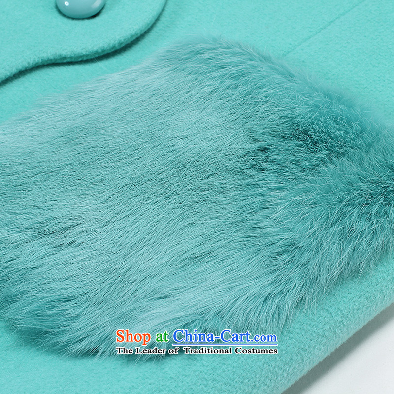 The former Yugoslavia Li Sau 2015 Fall/Winter Collections new larger female round-neck collar ceramic forever wild in gross sub-long coats gross? 1230 Water Bay Green 3XL, Yugoslavia Li Sau-shopping on the Internet has been pressed.