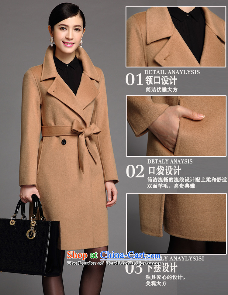 Yet 湲 pure color manual two-sided? 2015 New in woolen coat long non-cashmere a wool coat jacket female Korean BOURDEAUX XL Photo, prices, brand platters! The elections are supplied in the national character of distribution, so action, buy now enjoy more preferential! As soon as possible.