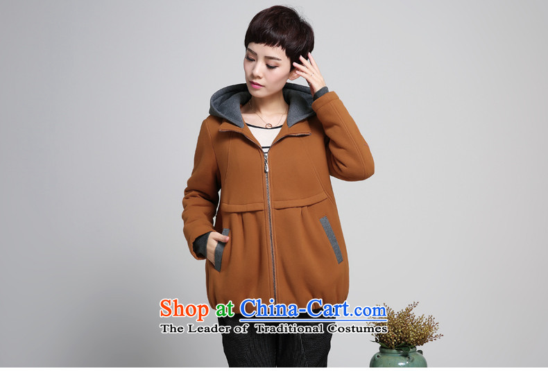 Hundred Li Ying 2015 Fall/Winter Collections of 30-40-year-old middle-aged female replacing mother replacing large MM thick cotton folder thick sweater girl jacket color navy 4XL Photo, prices, brand platters! The elections are supplied in the national character of distribution, so action, buy now enjoy more preferential! As soon as possible.
