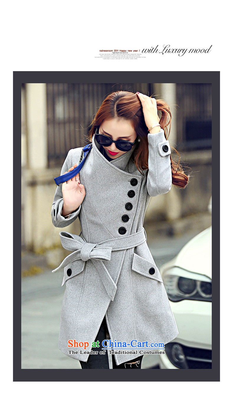 Sau San tether collar a wool coat deep red M picture, prices, brand platters! The elections are supplied in the national character of distribution, so action, buy now enjoy more preferential! As soon as possible.