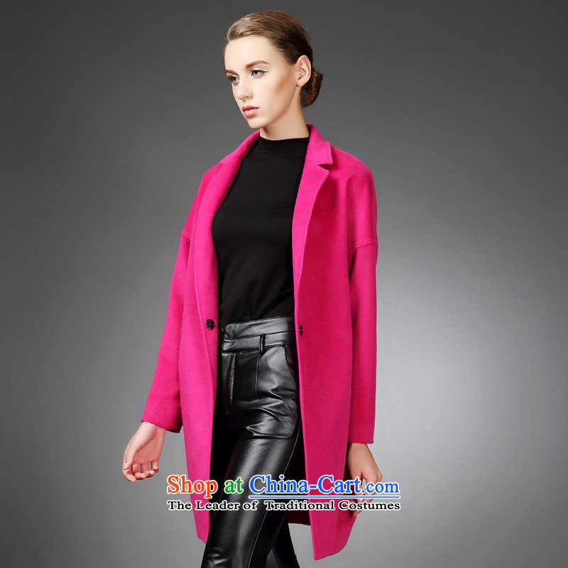 2015 winter Princess Hsichih maxchic simple western botanists balangjie-small lapel fashion, long wool coat jacket 21402? in red , Princess (maxchic Hsichih shopping on the Internet has been pressed.)