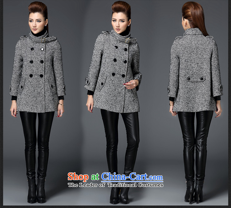 Meath Yang original western spirit Qian Long-sleeved new winter 2015 high-end double-Sau San Mao jacket? female gray XXXL picture, prices, brand platters! The elections are supplied in the national character of distribution, so action, buy now enjoy more preferential! As soon as possible.
