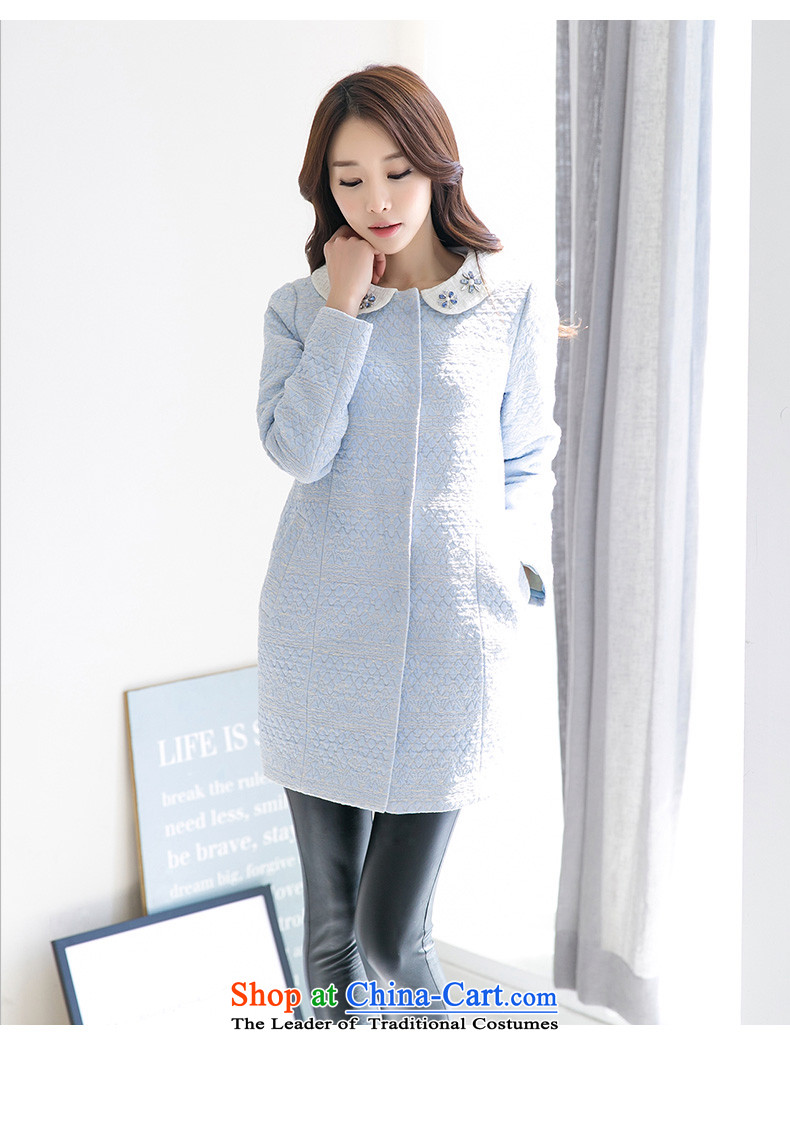 One meter Sunshine 2015 winter clothing new small wind women's gross incense? Long girls jacket Korean minimalist Sau San a wool coat female blue S picture, prices, brand platters! The elections are supplied in the national character of distribution, so action, buy now enjoy more preferential! As soon as possible.
