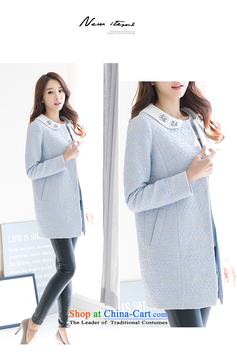One meter Sunshine 2015 winter clothing new small wind women's gross incense? Long girls jacket Korean minimalist Sau San a wool coat female blue S picture, prices, brand platters! The elections are supplied in the national character of distribution, so action, buy now enjoy more preferential! As soon as possible.