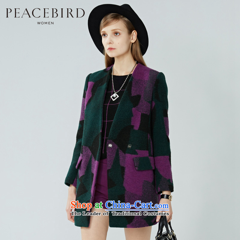 Women Peacebird 2015 winter clothing new products (CIS-coats A1AA44339 calluses as purple ornate S PEACEBIRD shopping on the Internet has been pressed.