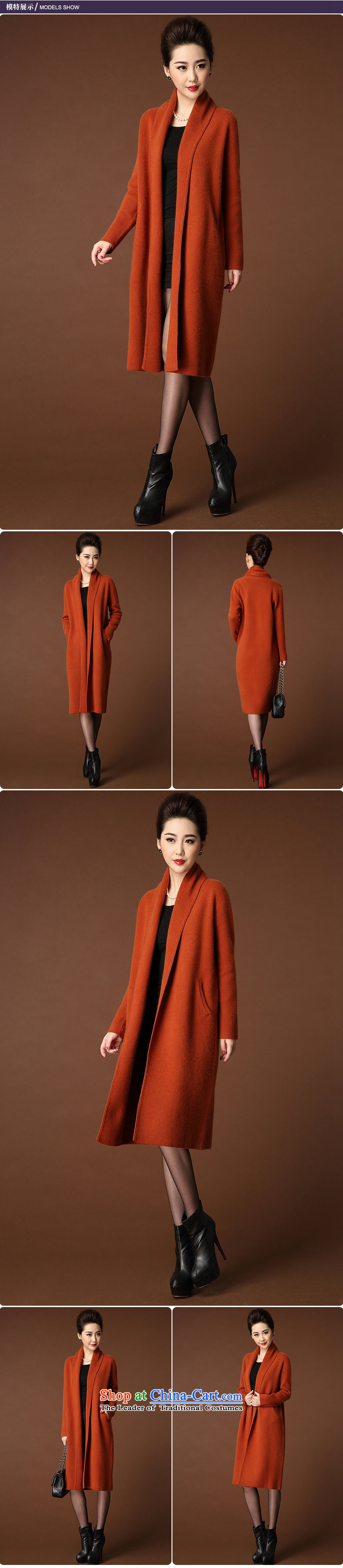 1543#2015 autumn and winter coats girl in new long thick knitting cardigan sweater jacket Tangerine Orange XL Photo, prices, brand platters! The elections are supplied in the national character of distribution, so action, buy now enjoy more preferential! As soon as possible.