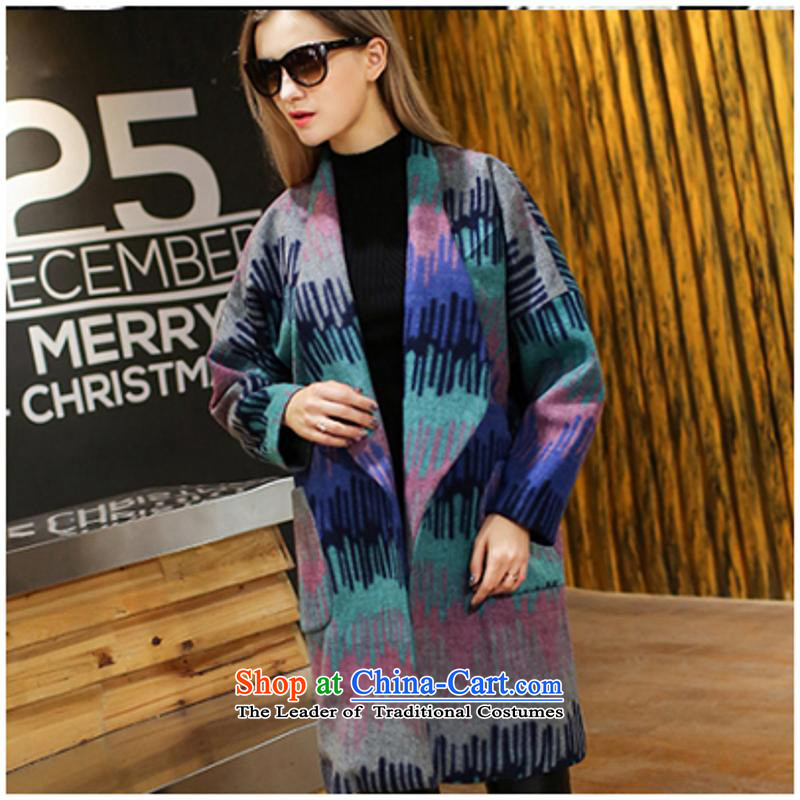 Song Tao Large Western women autumn and winter new expertise in mm colored graphics thin long hair jacket coat c2162? 5XL 180-200 about Song Tao , , , wheelchair accessible online shopping