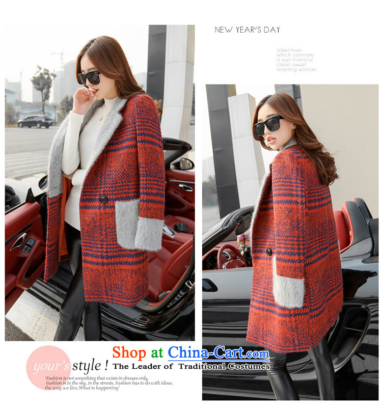 8baiqiu winter plaid video thin hair? jacket coat wine red M picture, prices, brand platters! The elections are supplied in the national character of distribution, so action, buy now enjoy more preferential! As soon as possible.