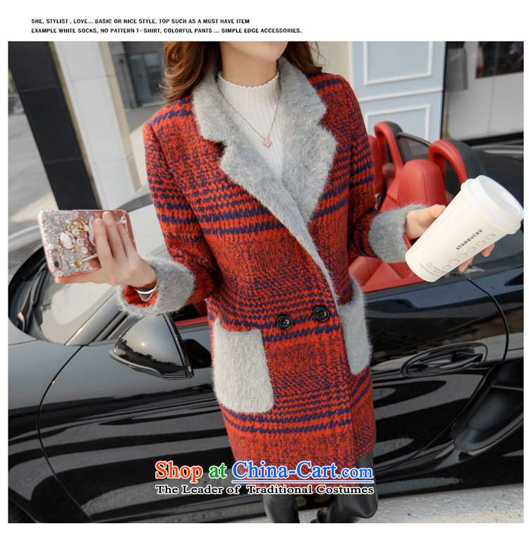 8baiqiu winter plaid video thin hair? jacket coat wine red M picture, prices, brand platters! The elections are supplied in the national character of distribution, so action, buy now enjoy more preferential! As soon as possible.