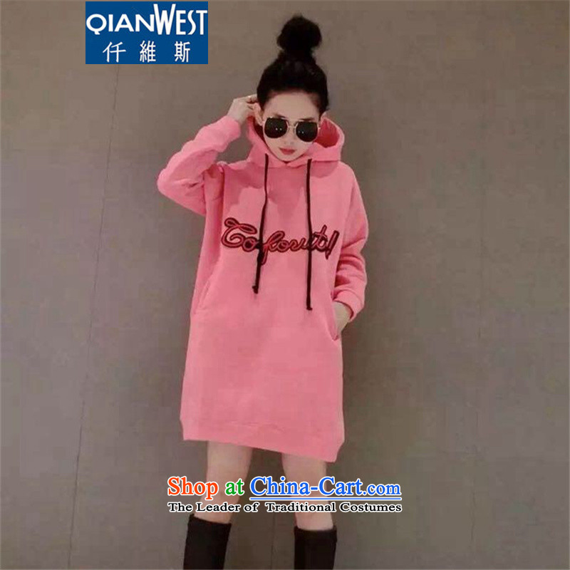 The Scarlet Letter, larger female thick mm long in the Autumn and Winter Sweater skirt 2015 Autumn New) thick sister plus extra thick wool sweater dresses 392 Black 2XL recommendations 120-140, 250 weight (QIANWEISI) , , , shopping on the Internet