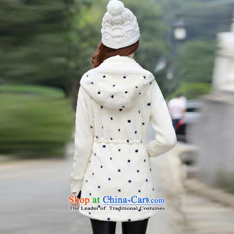 In  2015 winter-Logo New Korean girls gross Rabbit fur coats? The grass long cap sweater White XL, logo, child-care (phigeer) , , , shopping on the Internet